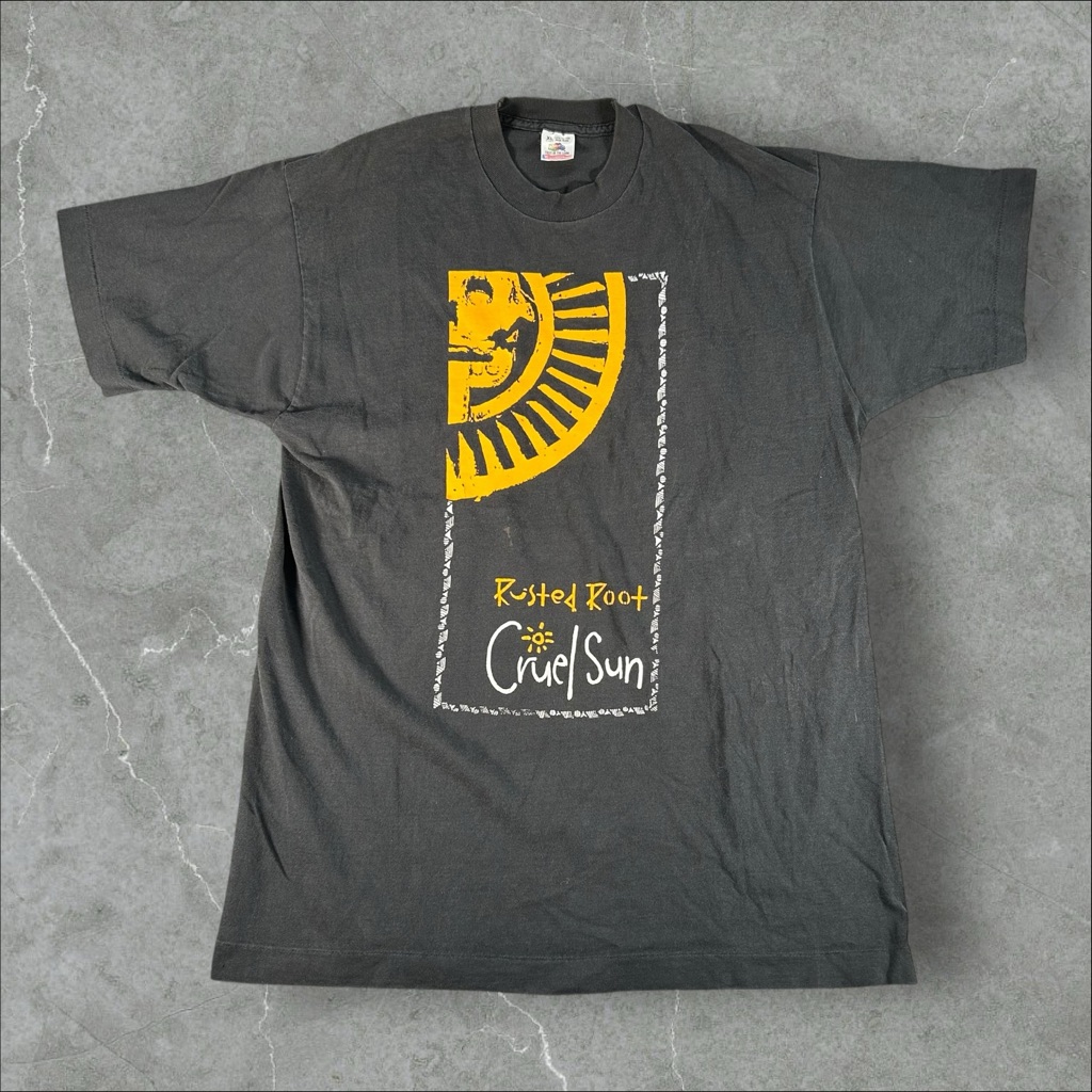 Vintage Rusted Root Shirt Mens Xl Black 90d Band Tee Cruel Sun Single Stitch